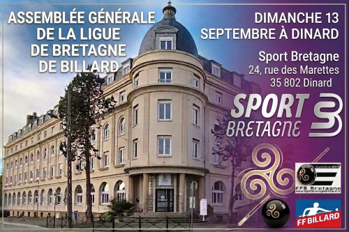 AG de la Ligue de Bretagne de Billard